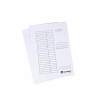 Pólyás dosszié, karton, A4, VICTORIA OFFICE, fehér