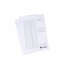 Pólyás dosszié, karton, A4, VICTORIA OFFICE, fehér