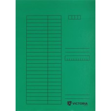 Pólyás dosszié, karton, A4, VICTORIA OFFICE, zöld