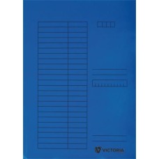 Pólyás dosszié, karton, A4, VICTORIA OFFICE, kék
