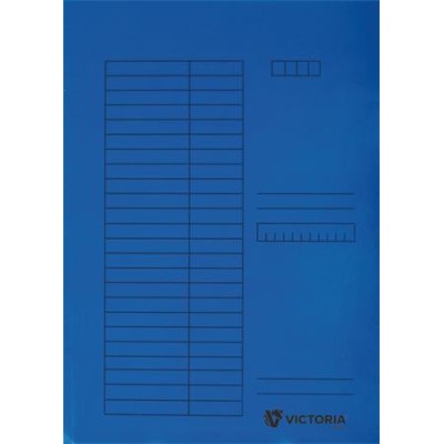 Pólyás dosszié, karton, A4, VICTORIA OFFICE, kék