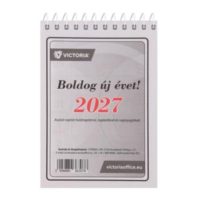 Naptár, asztali, 21TA, VICTORIA OFFICE (2027 évi)