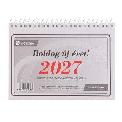 Naptár, asztali, 23TA, VICTORIA OFFICE (2027 évi)