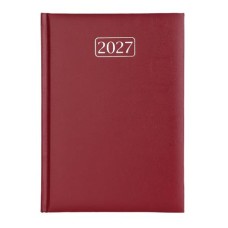 Naptár, tervező, A5, napi, VICTORIA OFFICE "Chrono", bordó (2027 évi)