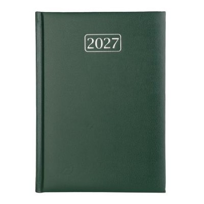 Naptár, tervező, A5, napi, VICTORIA OFFICE "Chrono", zöld (2027 évi)