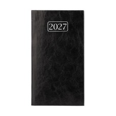 Zsebnaptár, álló elrendezésű, VICTORIA OFFICE "Chrono", fekete (2027 évi)