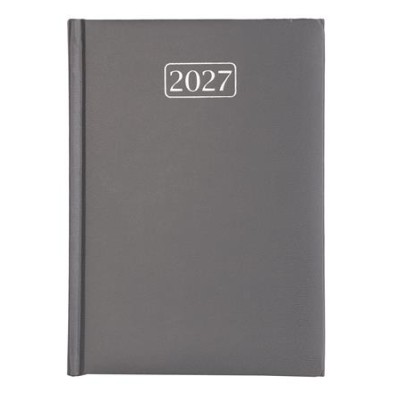 Naptár, tervező, A5, napi, VICTORIA OFFICE "Chrono", szürke (2027 évi)
