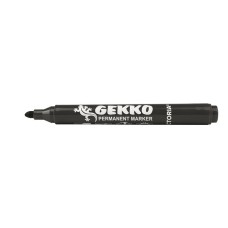 Alkoholos marker, 1-3 mm, kúpos, VICTORIA OFFICE, "Gekko", fekete