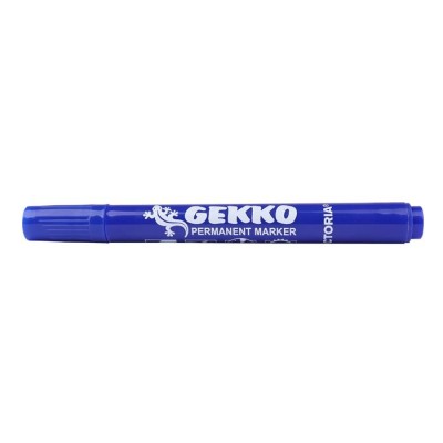 Alkoholos marker, 1-3 mm, kúpos, VICTORIA OFFICE, "Gekko", kék