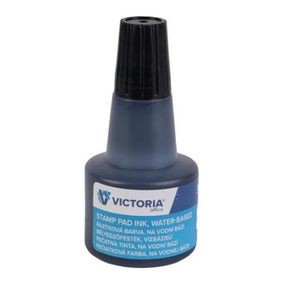 Bélyegzőfesték, 30 ml, VICTORIA OFFICE, fekete