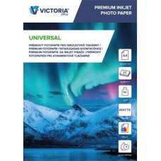 Fotópapír, tintasugaras, A4, 90 g, matt, VICTORIA PAPER "Universal"