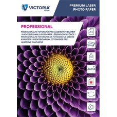 Fotópapír, lézer, A4, 200 g, fényes, kétoldalas, VICTORIA PAPER "Professional"