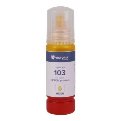 T00S44A Tinta EcoTank L3110, L3150, L1110 nyomtatókhoz, VICTORIA TECHNOLOGY 103, sárga, 65 ml