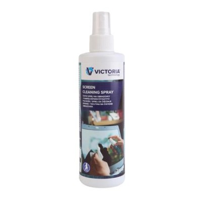 Tisztítófolyadék, képernyőhöz, antisztatikus, pumpás, 250 ml, VICTORIA TECHNOLOGY