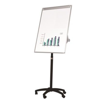 Flipchart tábla, mágneses felület, 70x100 cm, mobil,  VICTORIA VISUAL