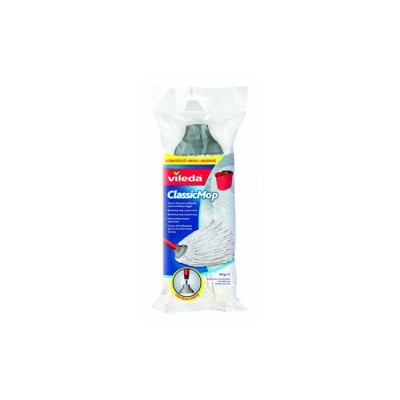 Gyorsfelmosó, nyél nélkül, pamut, VILEDA "Classic Mop", fehér
