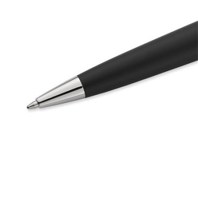 Golyóstoll, 0,7 mm, matt fekete tolltest, ezüst klip, WATERMAN "Expert III" , kék
