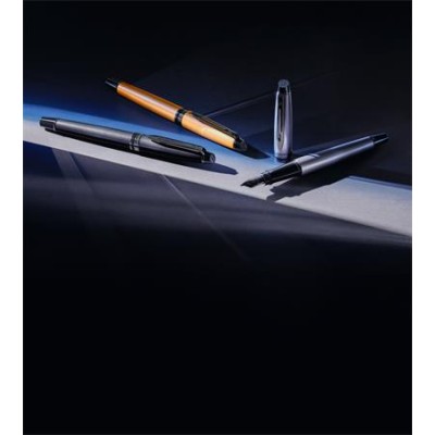 Golyóstoll, 0,7 mm, metál ezüst tolltest, ezüst klip, WATERMAN "Expert Special Edition", kék