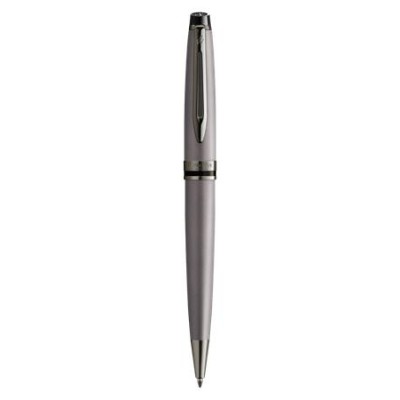 Golyóstoll, 0,7 mm, metál ezüst tolltest, ezüst klip, WATERMAN "Expert Special Edition", kék