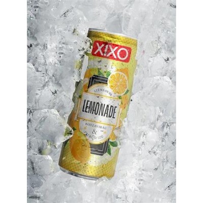 Üdítőital, szénsavas, 250 ml, XIXO "Lemonade", bodzavirág és citrom