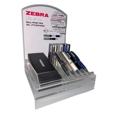 Golyóstoll display, 0,24 mm, teleszkópos, ZEBRA "SL-F1", kék Golyóstoll display, 0,24 mm, teleszkópos, ZEBRA "SL-F1", kék