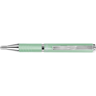 Golyóstoll, 0,24 mm, teleszkópos, pisztáciazöld tolltest, ZEBRA "SL-F1", kék