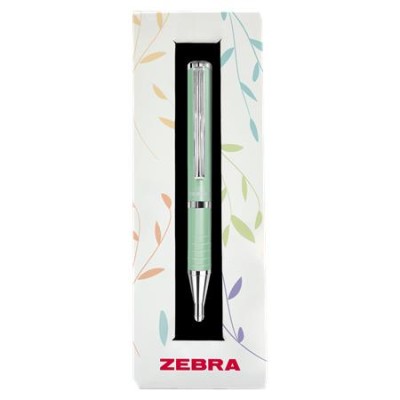 Golyóstoll, 0,24 mm, teleszkópos, pisztáciazöld tolltest, ZEBRA "SL-F1", kék Golyóstoll, 0,24 mm, teleszkópos, pisztáciazöld tolltest, ZEBRA "SL-F1", kék
