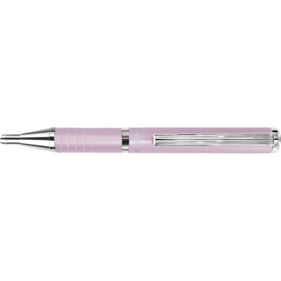 Golyóstoll, 0,24 mm, teleszkópos, babarózsaszín tolltest, ZEBRA "SL-F1", kék