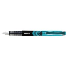 Töltőtoll, 0,6 mm, ZEBRA "Fountain pen", világoskék