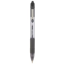 Golyóstoll, 0,27 mm, nyomógombos, ZEBRA "Z-Grip Smooth", fekete