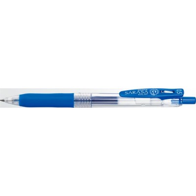 Zseléstoll, 0,33 mm, nyomógombos, ZEBRA "Sarasa Clip", kobalt kék
