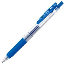 Zseléstoll, 0,33 mm, nyomógombos, ZEBRA "Sarasa Clip", kobalt kék