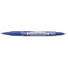 Alkoholos marker, 0,5/1,0 mm, kétvégű, ZEBRA "Mckie Extra Fine", kék