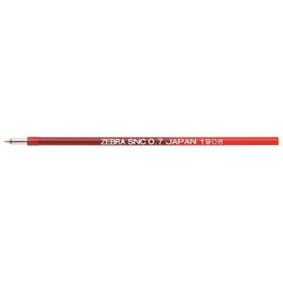 Golyóstollbetét, 0,24 mm, ZEBRA "SNC", piros
