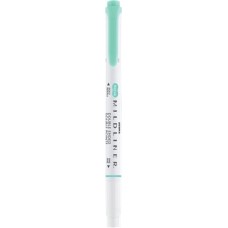Szövegkiemelő, 1,0/3,5 mm, kétvégű, ZEBRA "Mildliner Fluorescent", türkiz