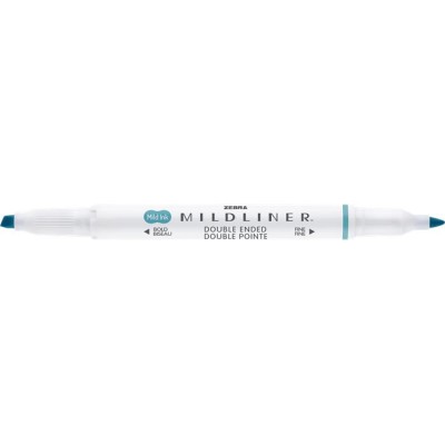 Szövegkiemelő, 1,0/3,5 mm, kétvégű, ZEBRA "Mildliner Warm", füstkék