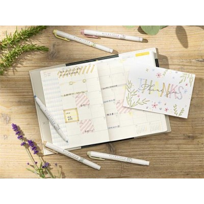 Szövegkiemelő készlet, 1,4/4 mm, kétvégű, ZEBRA "Mildliner Scented Fragrance", 6 különböző szín
