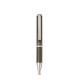 Golyóstoll, 0,24 mm, teleszkópos, metálszürke tolltest, ZEBRA "SL-F1", kék