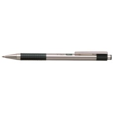 Golyóstoll, 0,24 mm, nyomógombos, rozsdamentes acél, zöld tolltest, ZEBRA "F-301", kék