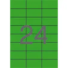 Etikett, 70x37 mm, színes, APLI, zöld, 2400 etikett/csomag