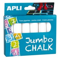 Aszfaltkréta, kerek, jumbo, APLI, fehér