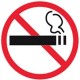 Információs matrica, tilos a dohányzás, APLI