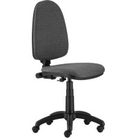 Irodai forgószék, szövetborítás, fekete lábkereszt, "Megane", fekete-szürke