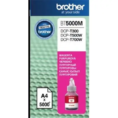 BT5000M Tinta DCP T-300, 500W, 700W nyomtatókhoz, BROTHER, magenta, 5k
