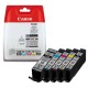 PGI580/CLI581 Tintapatron multipack Pixma TS7550, 8150, 9150 nyomtatókhoz, CANON, pgb+b+c+m+y, 18,5ml+4*8,3ml