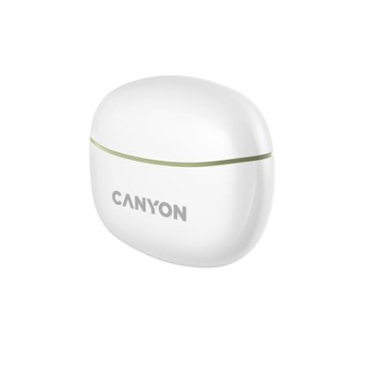 Fülhallgató, TWS vezeték nélküli, Bluetooth 5.3, CANYON "TWS-5", zöld