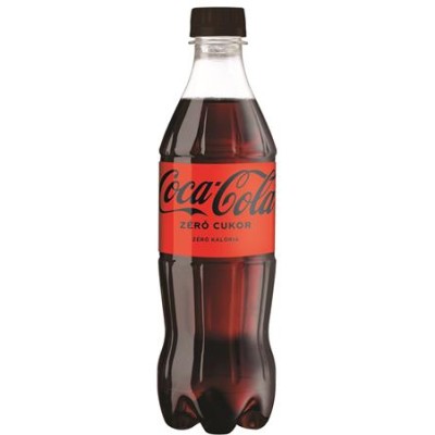 Üdítőital, szénsavas, 0,5 l, COCA COLA "Coca Cola Zero"