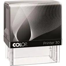 Bélyegző, COLOP "Printer IQ 30" fekete ház - fekete párnával
