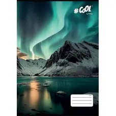 Füzet, tűzött, A4, kockás, 32 lap, COOL BY VICTORIA, "Aurora borealis", "87-32"