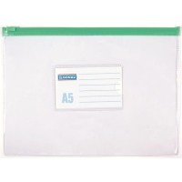 Irattartó tasak, A5, PVC, simítózáras, DONAU